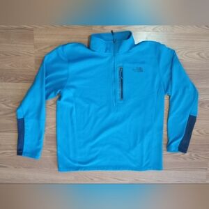 The North Face Quarter Zip Men's Size XL Pullover Jacket Blue Polyester